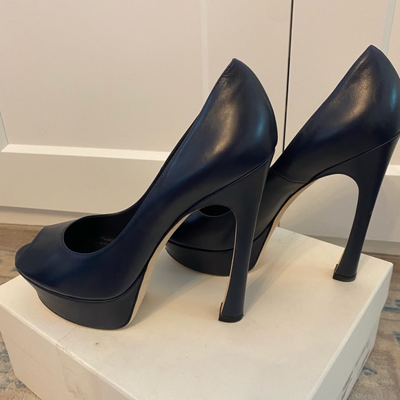 YSL Platforms, navy size 40.5. New Years/Christmas shoes! - Picture 2 of 6